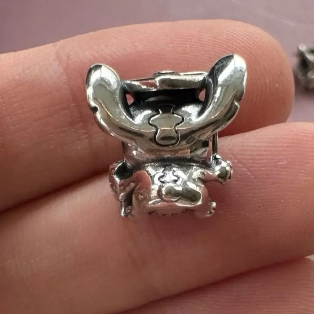 NWOT Stitch Graduation Silver Pandora FIT Charm